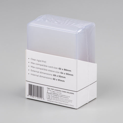 Tiny Top-Loading Card Holders — 25 pack