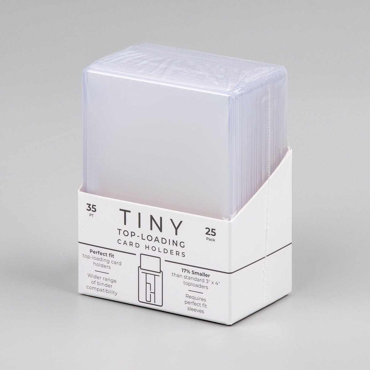 Tiny Top-Loading Card Holders — 25 pack